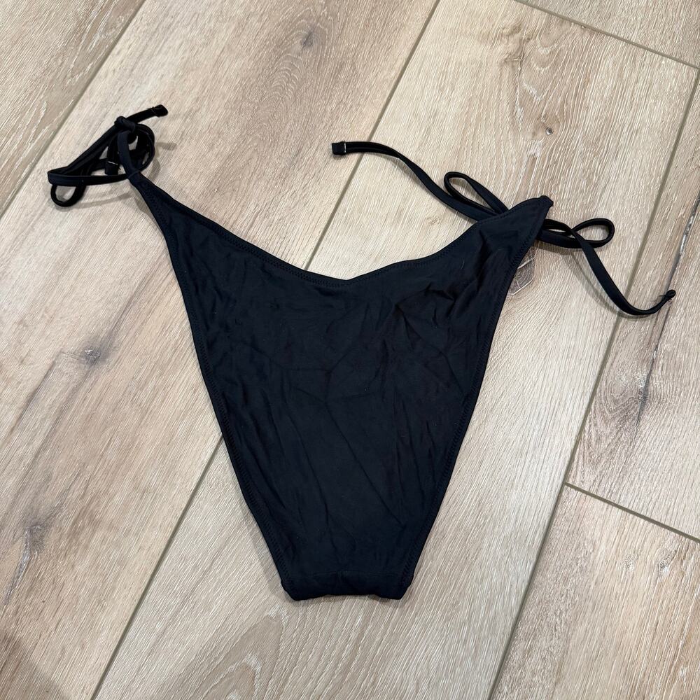 Aerie Bikini Bottoms Cheeky Black - Size Large - Picture 2 of 3